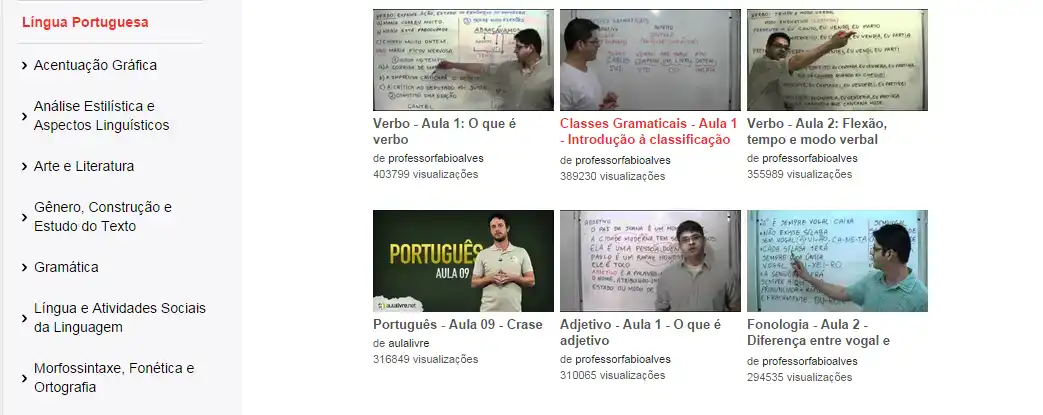 Youtube Educação - Português